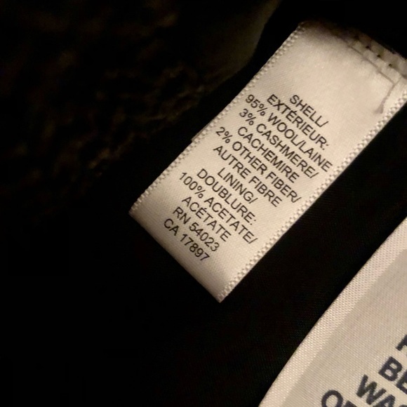 New NWT ALLEGORY wool and cashmere short suit jacket size 4 - Picture 11 of 12